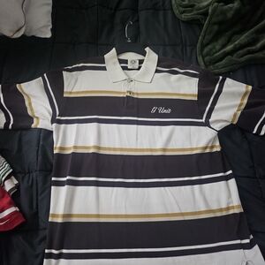 Genuine Merchandise Polo Shirt - Black, White, Gold